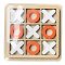 Piškotky nebo XO dřevěná desková hra bílo červené provedení