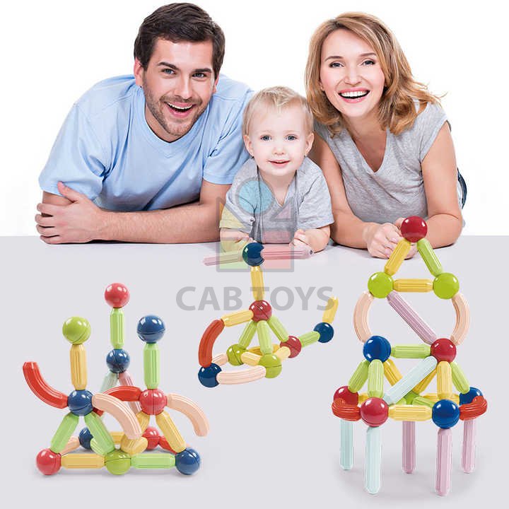 Magnetická stavebnice 32ks - Solid Color Magnetic Sticks