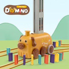 Vlak psík - Elektrické automatické ukladanie domino tehlový kociek