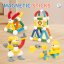Magnetická stavebnice 72ks - Rainbow Magnetic Sticks