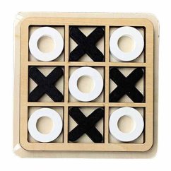 Piškotky nebo XO dřevěná desková hra bílo černé provedení – CAB Toys