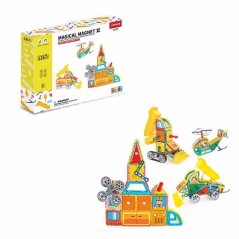 Magnetická stavebnice Heavy Equipment set 126ks - Magical Magnet II