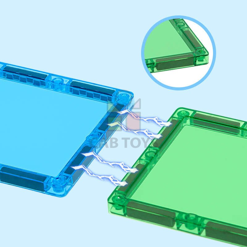 Magnetická stavebnice Racing Track Magnetic Tiles – závodní dráha, 75 ks