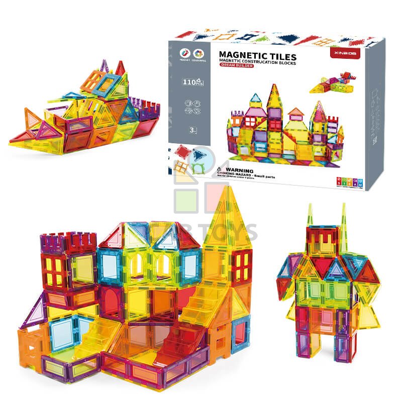 Magnetická stavebnica Dream Builder 110ks sada - Magnetic Tiles