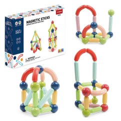 Magnetická stavebnice 32ks - Solid Color Magnetic Sticks