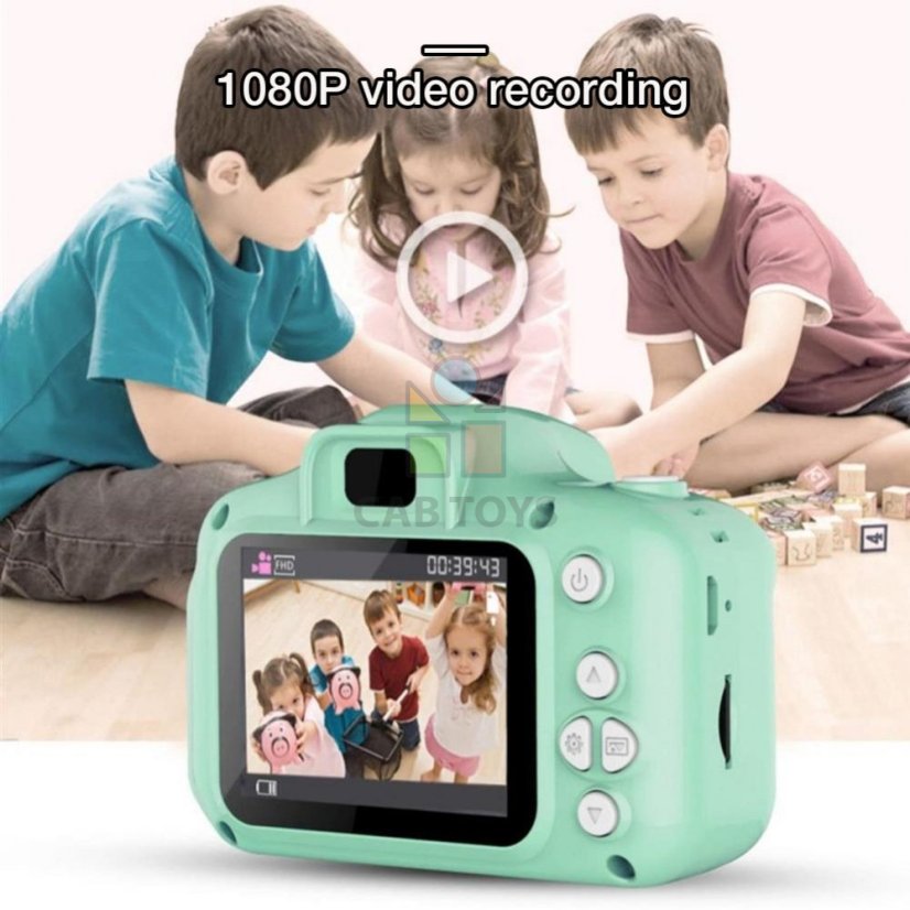 Mini dětský fotoaparát modrý