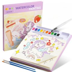 Omaľovánka sada na akvarelové maľovanie - Unicorn