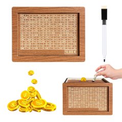 Pokladnička na šetrenie peňazí 10 000€ na opakované použitie