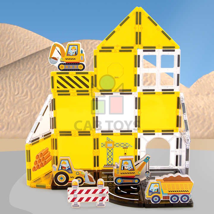 Magnetická stavebnica Engineering 31ks - Magnetic Tiles