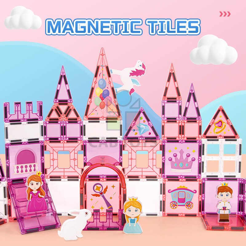 Magnetická stavebnice Princes 37ks – Magnetic Tiles