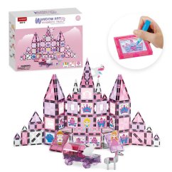 Magnetická stavebnica Window Art Castle 126ks - Magnetic Tiles