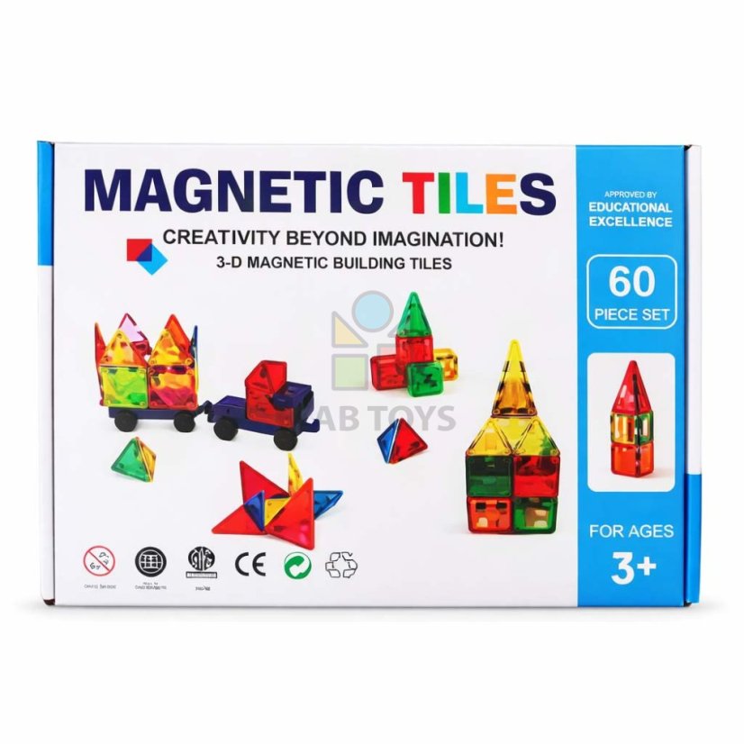 Magnetická stavebnice - 60 dílů