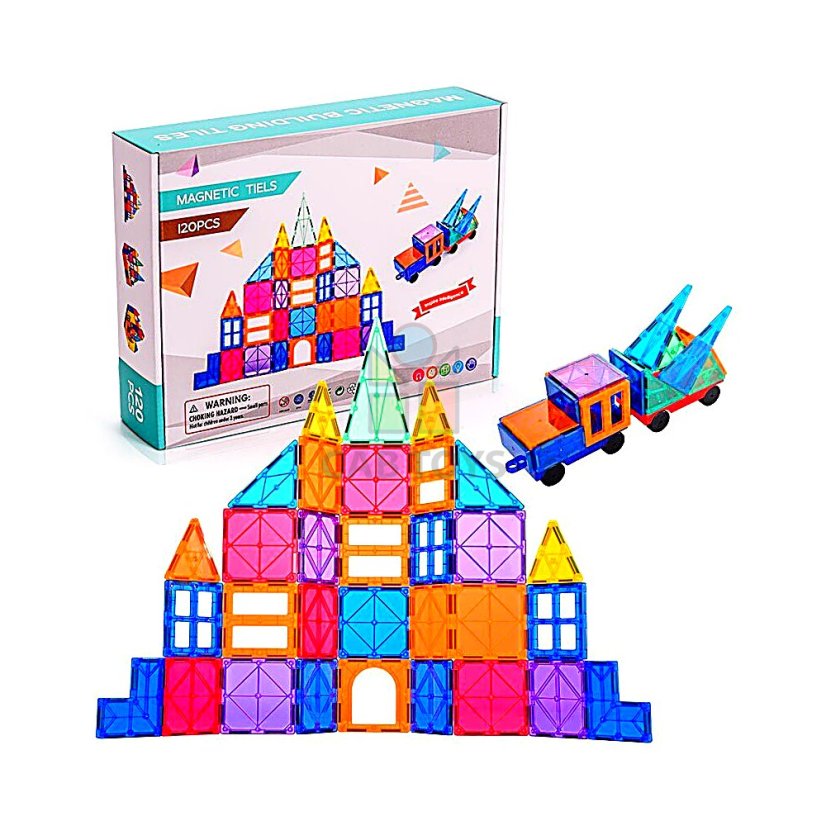 Magnetická stavebnice pro děti sada 120ks – Magnetic Tiles II