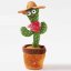 Tančící kaktus, zpívá, opakuje a přehrává hudbu