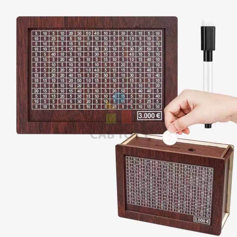 Pokladnička na šetrenie peňazí 3000€