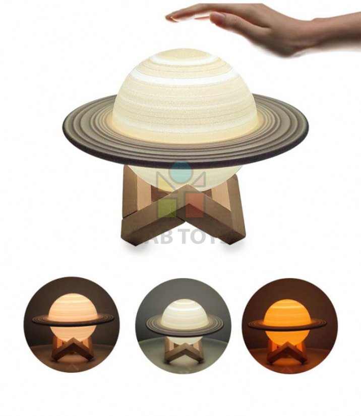 Noční lampa ve tvaru Saturn - Moonlamp 12cm
