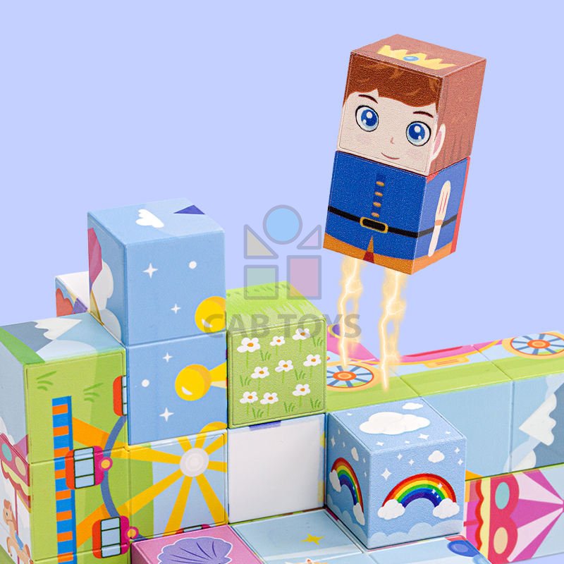 Magnetická stavebnice Magic Magnetic Cube - Princess