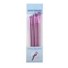 Sada umeleckých štetcov Artist Brushes – 6 ks - ružové