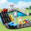 Magnetická stavebnice Racing Track Magnetic Tiles – závodní dráha, 75 ks