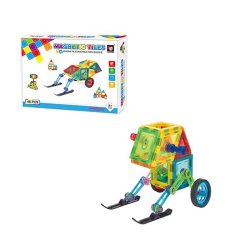 Magnetická stavebnica 48ks sada - Magnetic Tiles