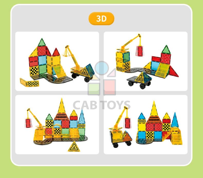 Magnetická stavebnice Dream Builder 72ks sada - Magnetic Tiles