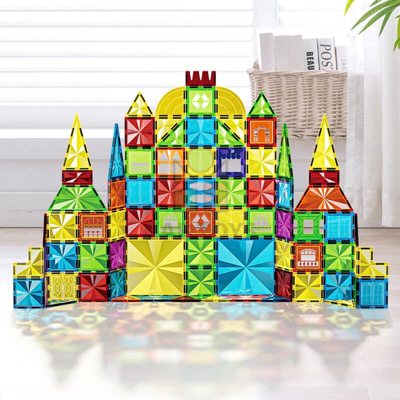 Magnetická stavebnice Diamond 45ks sada - Magnetic Tiles