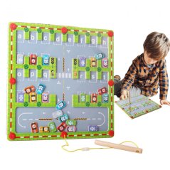 Magnetické bludiště s abecedou - parkovací dům Magnetické bludiště s abecedou - parkovací dům