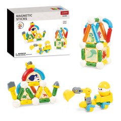 Magnetická stavebnica 72ks - Rainbow Magnetic Sticks