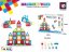 Magnetická stavebnice 45ks sada - Magnetic Tiles