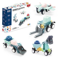 Magnetická stavebnica 29ks - Magnetic Sticks XL Vehicle