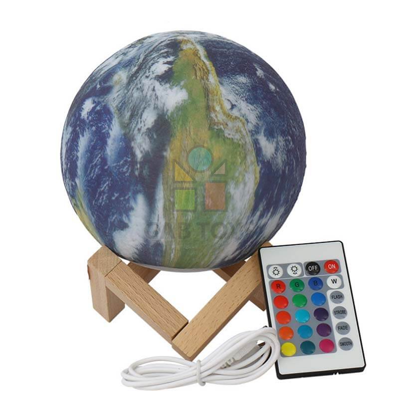 Noční lampa ve tvaru Země - Earthlamp 15cm