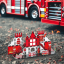 Magnetická stavebnica Fire Control 48ks - Magnetic Tiles