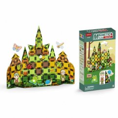 Magnetická stavebnica Garden Magnetic Tiles Mini – záhrada, 90 ks