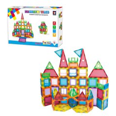 Magnetická stavebnice 106ks sada - Magnetic Tiles