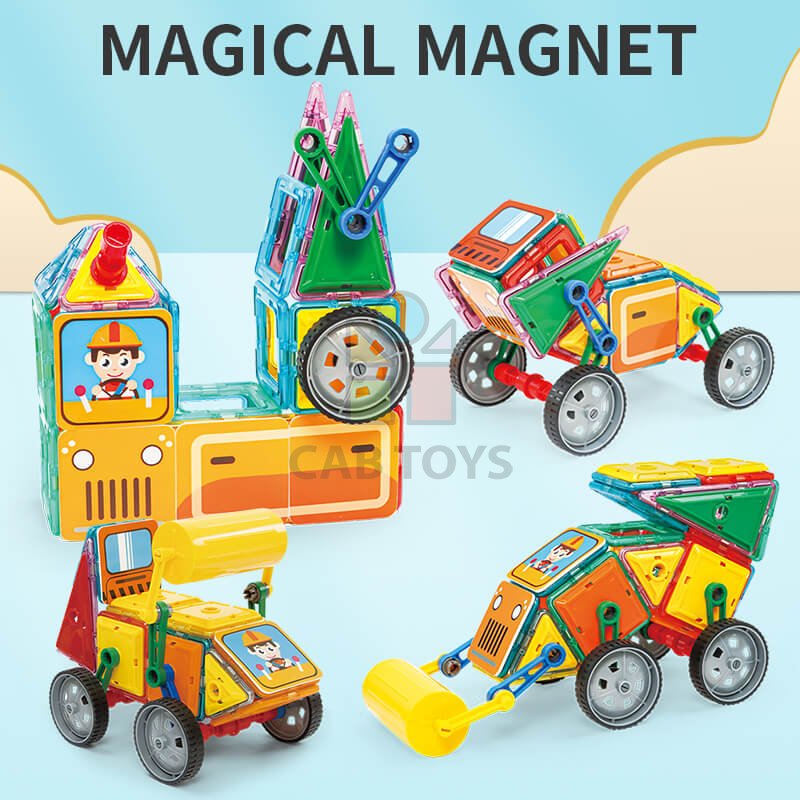 Magnetická stavebnice Heavy Equipment set 98ks - Magical Magnet II
