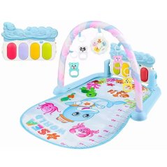 Hrací deka a podložka s klavírem CAB Toys  - modrá