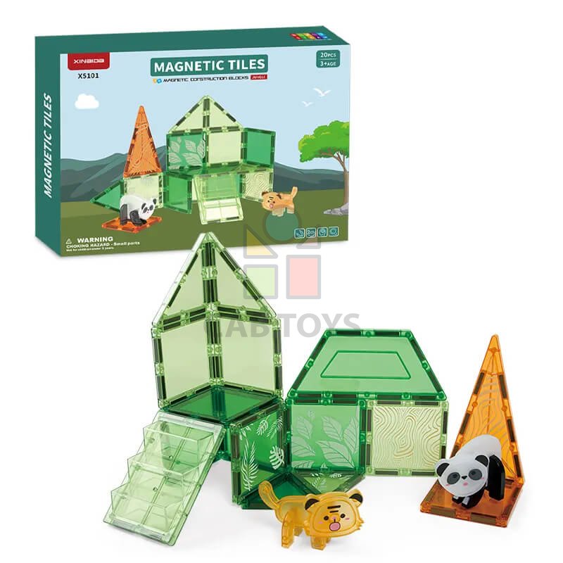 Magnetická stavebnice Animal sada 20ks – Magnetic Tiles