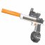 Vodní pistole water gun - šedá