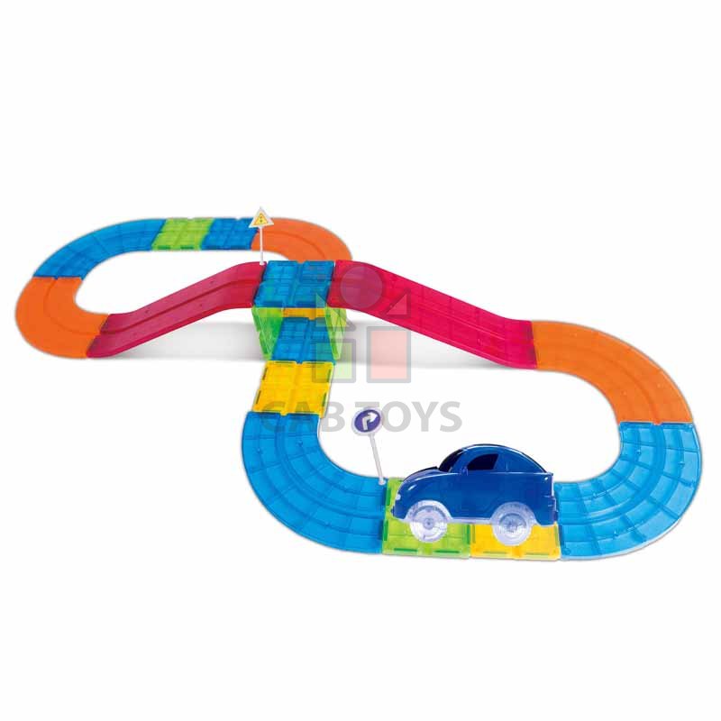 Magnetická stavebnica dráha 27ks - Mag Tiles Track