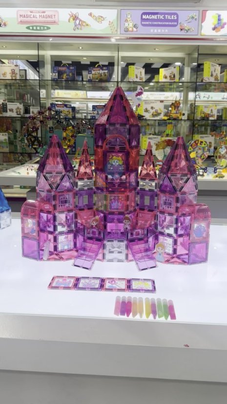 Magnetická stavebnice Window Art Castle 126ks – Magnetic Tiles