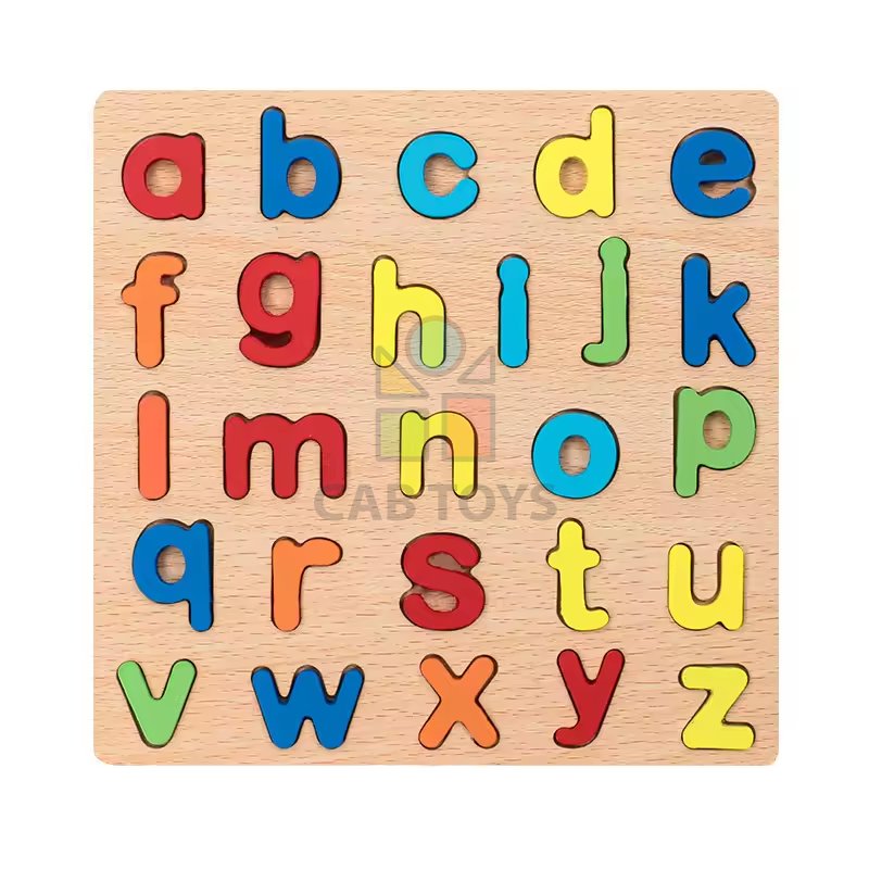 3D dřevěné puzzle pro děti - Písmena 2