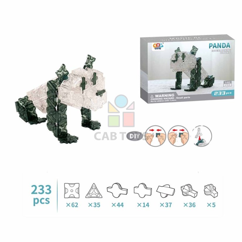 Stavebnica model panda 233ks