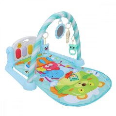 Hrací deka a podložka s klavírem CAB Toys  - modrá 2