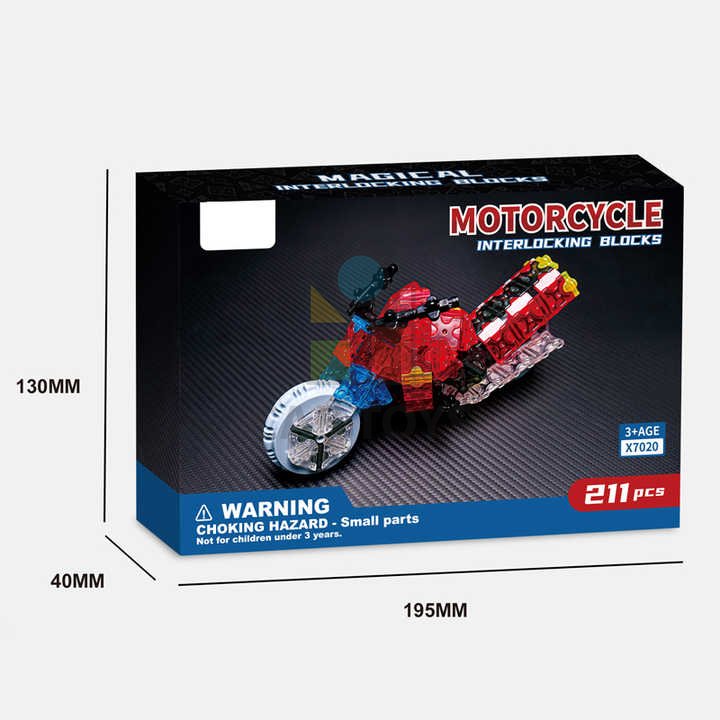 Stavebnice model motorka 211 dílů