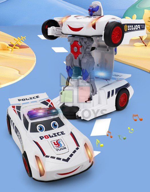 Robot transformer – policejní auto a robot 2v1