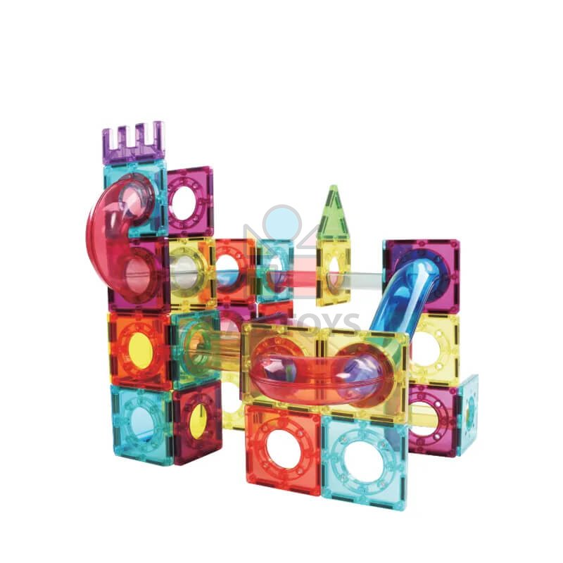 Magnetická stavebnica Marble Roller II 72ks sada - Magnetic Tiles