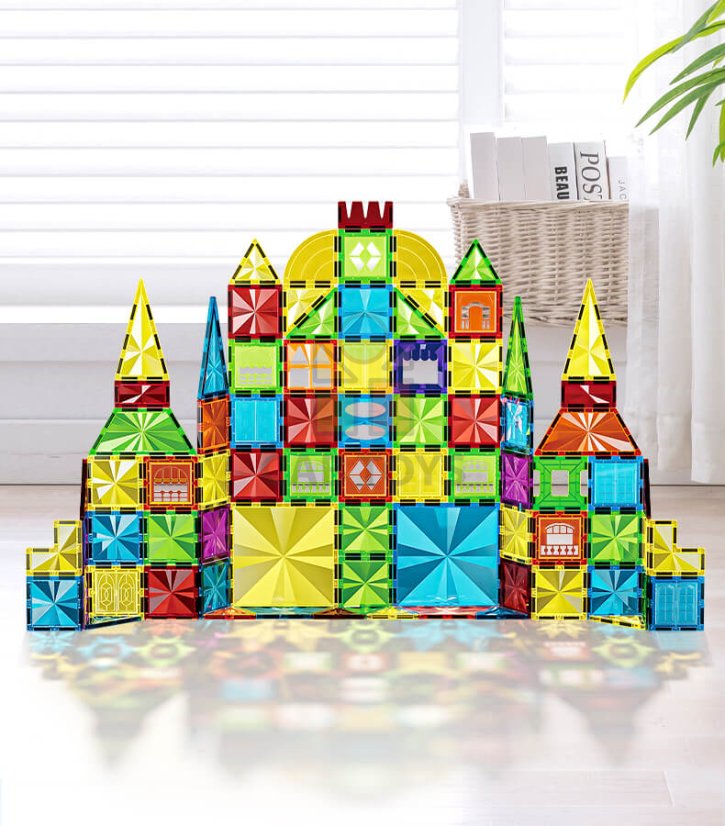 Magnetická stavebnice Diamond 75ks sada - Magnetic Tiles