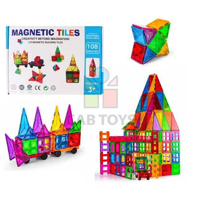 Magnetická stavebnice - 108 dílů