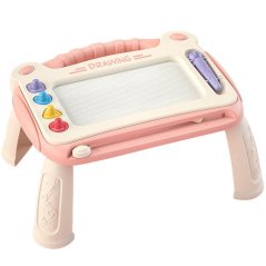 Dětská tabule na kreslení stoleček růžový