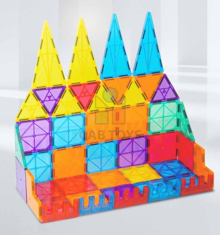 Magnetická stavebnice pro děti sada 120ks – Magnetic Tiles II